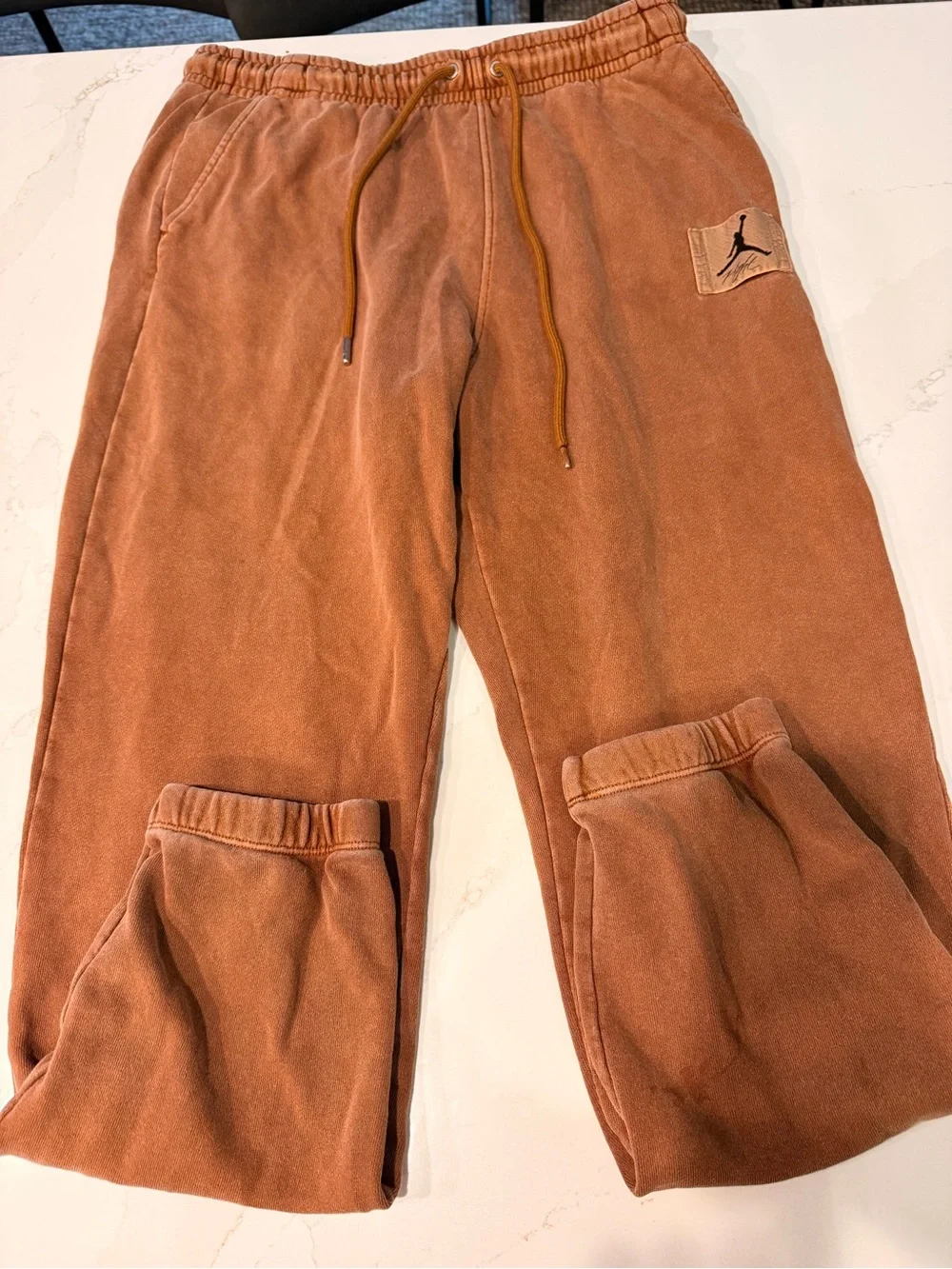 Jordan Men's Rust Brown Sweatpants with Jumpman Patch